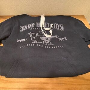 True Religion Charcoal Pullover Hoodie